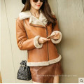 Fashion Women′s Shearling Coat Short Style